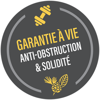 garantie-vie-doublepro-antiobstruction-solidite 360 Lifetime Warranty Clog-Free
